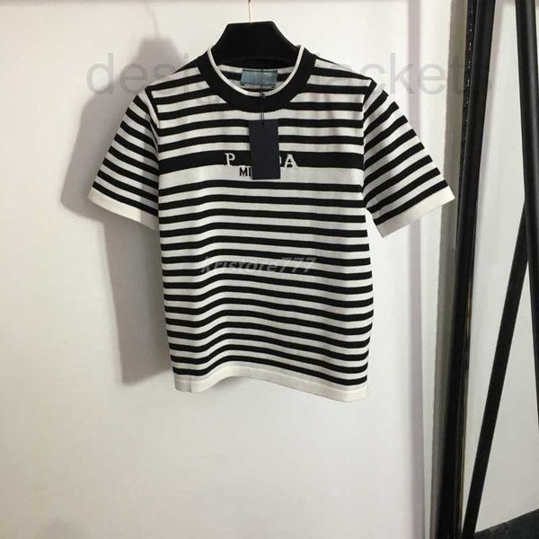 women's t-shirt designer women tee knits t shirts with striped letter pattern girls vintage crop runway luxury brand stretch short sle, White
women's t-shirt designer women tee knits t shirts with striped letter pattern girls vintage crop runway luxury brand stretch short sle, White