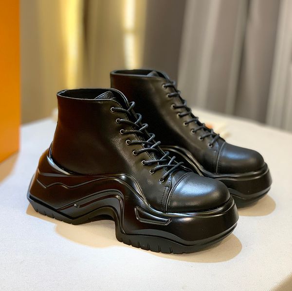 quality platform lace-ups shoes thick bottom loafer sneaker chunky lace up moccasins flatform oversized bottom oxfords wave-shaped rubber so, Black
quality platform lace-ups shoes thick bottom loafer sneaker chunky lace up moccasins flatform oversized bottom oxfords wave-shaped rubber so, Black
