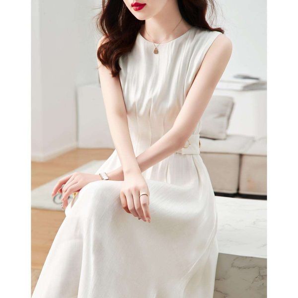 summer style round neck slim sleeveless big button dress womens mid length waist a line skirt, Black;gray
summer style round neck slim sleeveless big button dress womens mid length waist a line skirt, Black;gray