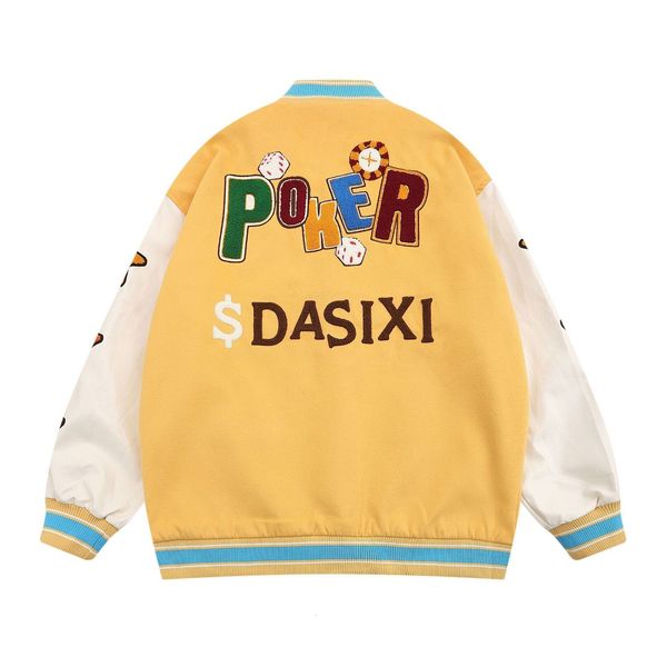 mens jackets hiphop baseball bomber jacket men women loosed leather sleeves patchwork varsity coats street couples casual streetwears 230725, Black;brown
mens jackets hiphop baseball bomber jacket men women loosed leather sleeves patchwork varsity coats street couples casual streetwears 230725, Black;brown