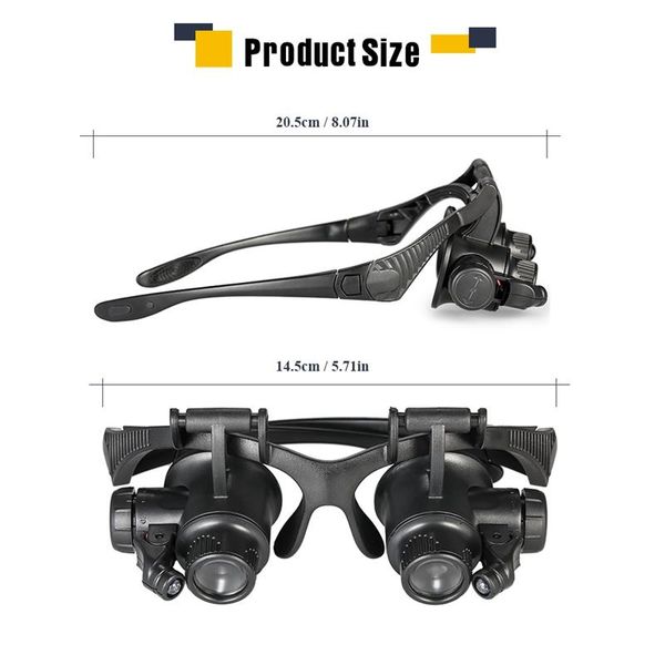 t-shirt loupe magnifier glasses with 2 led light lens magnifying headmounted for reading jewelers making watch repair 10x 15x 20x 25x, White
t-shirt loupe magnifier glasses with 2 led light lens magnifying headmounted for reading jewelers making watch repair 10x 15x 20x 25x, White