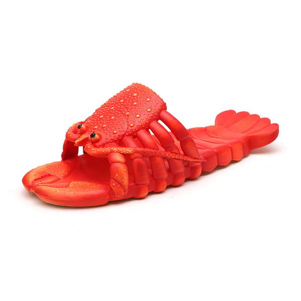 summer couple sandals parent-child cartoon red green lobster slippers funny crayfish beach shoes for men women slides, Black
summer couple sandals parent-child cartoon red green lobster slippers funny crayfish beach shoes for men women slides, Black