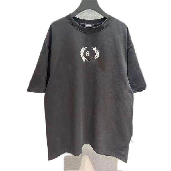 man's t-shirts designers cotton wheat ears b letters tide short-sleeved t-shirt couple models, White;black
man's t-shirts designers cotton wheat ears b letters tide short-sleeved t-shirt couple models, White;black