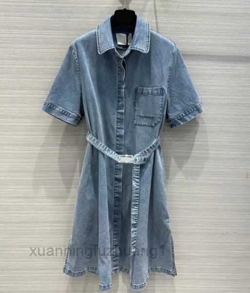 classic denim dresses lady letters dress summer short sleeved skirts single breasted long skirt with belt w7ut, White;black
classic denim dresses lady letters dress summer short sleeved skirts single breasted long skirt with belt w7ut, White;black
