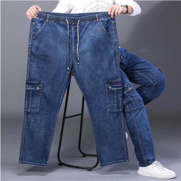 men's jeans plus size casual stretch 10xl 9xl 8xl 7xl fashion multi pocket loose high waist straight long 230725, Blue
men's jeans plus size casual stretch 10xl 9xl 8xl 7xl fashion multi pocket loose high waist straight long 230725, Blue