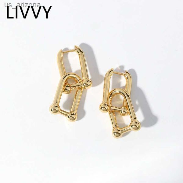 livvy silver color creative design double u shape earrings for women thick link stylish jewelry party gift l230620, Golden;silver
livvy silver color creative design double u shape earrings for women thick link stylish jewelry party gift l230620, Golden;silver