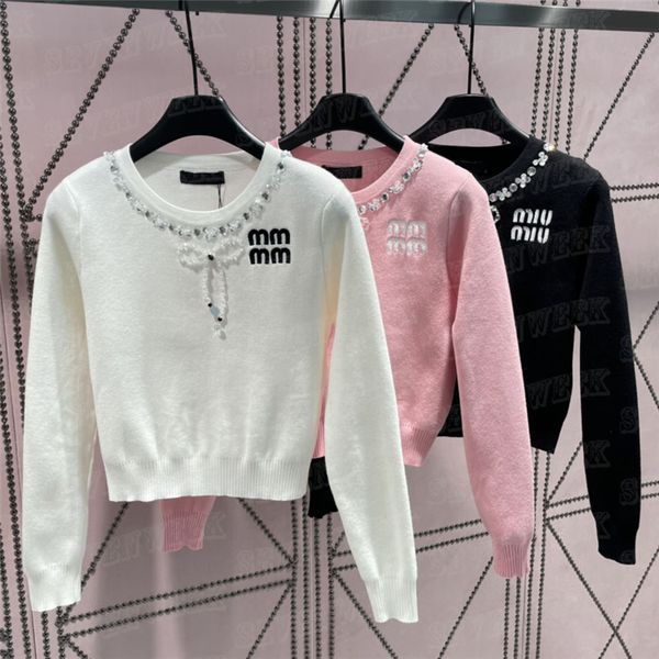 women knitted sweater pullover luxury rhinestone hoodie designer knits sweaters for lady, White;black
women knitted sweater pullover luxury rhinestone hoodie designer knits sweaters for lady, White;black