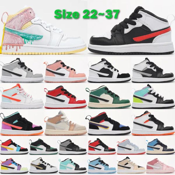 jump mans 1 1s kids basketball shoes paint drip light smoke grey pink quartz shadow lucky green boys girls toddler outdoor sneakers size 22-, Black
jump mans 1 1s kids basketball shoes paint drip light smoke grey pink quartz shadow lucky green boys girls toddler outdoor sneakers size 22-, Black
