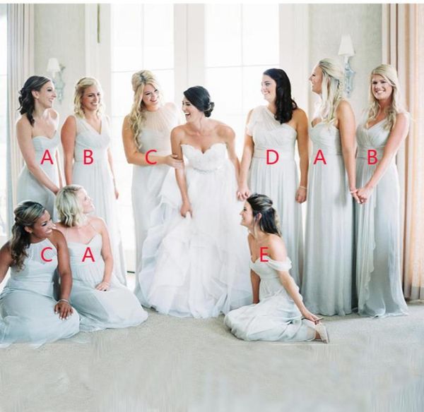 2017 light blue sweetheart sleeveless bridesmaid dresses chiffon backless mixed style tiered ruffles aline long prom evenin6862336, White;pink
2017 light blue sweetheart sleeveless bridesmaid dresses chiffon backless mixed style tiered ruffles aline long prom evenin6862336, White;pink