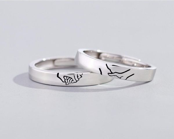 2020 new arrival couple rings silver hold your hand lovers open band rings for lovers friend jewelry gift8988746, Golden;silver
2020 new arrival couple rings silver hold your hand lovers open band rings for lovers friend jewelry gift8988746, Golden;silver