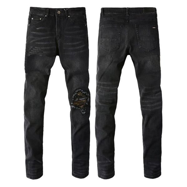 designer jeans men ripped jeans motorcycle trendy ripped patchwork hole size 28-40 streetwear round slim legged jeans man fashion letter sta, Blue
designer jeans men ripped jeans motorcycle trendy ripped patchwork hole size 28-40 streetwear round slim legged jeans man fashion letter sta, Blue