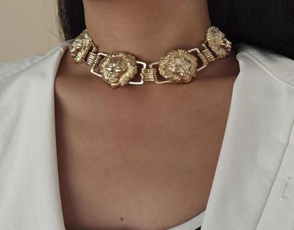 chokers timeonly exaggerated lion heads choker necklaces silver gold color metal charm necklace for women lady street style access9053322, Golden;silver
chokers timeonly exaggerated lion heads choker necklaces silver gold color metal charm necklace for women lady street style access9053322, Golden;silver