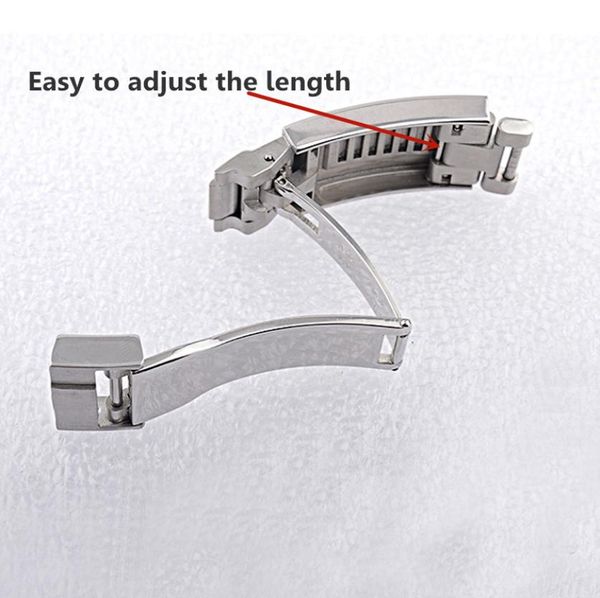 watch accessory 169mm 316l stainless steel silver black gold adjusted folding buckle for rx gmt7080700, Black;brown
watch accessory 169mm 316l stainless steel silver black gold adjusted folding buckle for rx gmt7080700, Black;brown