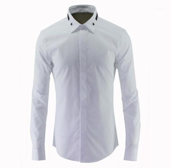men black white formal bridegroom dress shirts star embroidery lapel collar spring long sleeved office work male men039s3508055, White;black
men black white formal bridegroom dress shirts star embroidery lapel collar spring long sleeved office work male men039s3508055, White;black