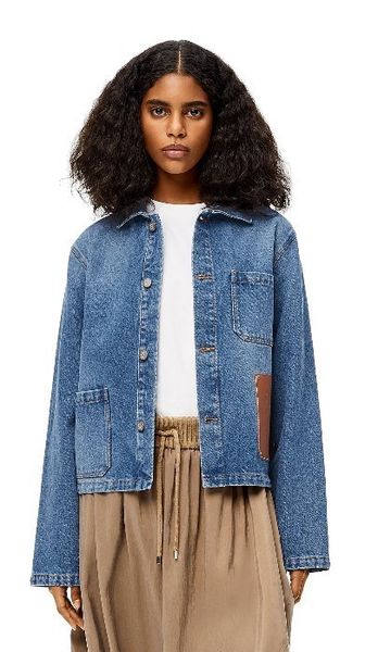 womens jackets 112747 autumn winter women fashion brand luxury front brown leather pocket design classic denim blue lapel jacket coat l1 230, Black;brown
womens jackets 112747 autumn winter women fashion brand luxury front brown leather pocket design classic denim blue lapel jacket coat l1 230, Black;brown