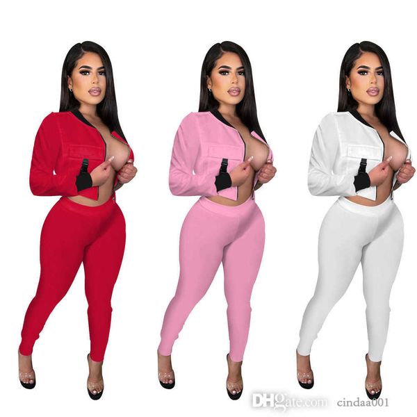 designer women clothing autumn tracksuits zipper long sleeve baseball jacket pans two piece sports suit, Gray
designer women clothing autumn tracksuits zipper long sleeve baseball jacket pans two piece sports suit, Gray