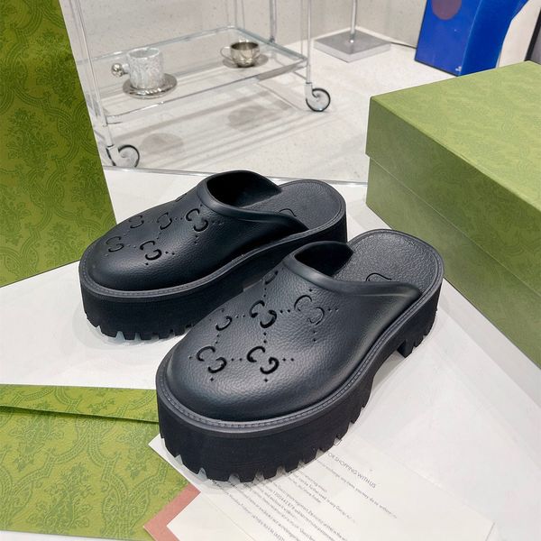 platform sandals for women perforated g designer slipper hollow slides mid-heel rubber sandles woman lug sole mules candy colors mens transp, Black
platform sandals for women perforated g designer slipper hollow slides mid-heel rubber sandles woman lug sole mules candy colors mens transp, Black