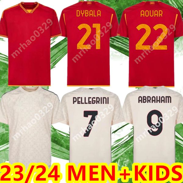23 24 dybala romas soccer jerseys maglia pellegrini belotti celik abraham 2023 2024 football shirts mancini kumbulla men kids kit el shaaraw, Black;yellow
23 24 dybala romas soccer jerseys maglia pellegrini belotti celik abraham 2023 2024 football shirts mancini kumbulla men kids kit el shaaraw, Black;yellow