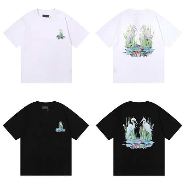 2023designer ri double crane printed double yarn cotton short sleeve t-shirt for men and women 88, White
2023designer ri double crane printed double yarn cotton short sleeve t-shirt for men and women 88, White