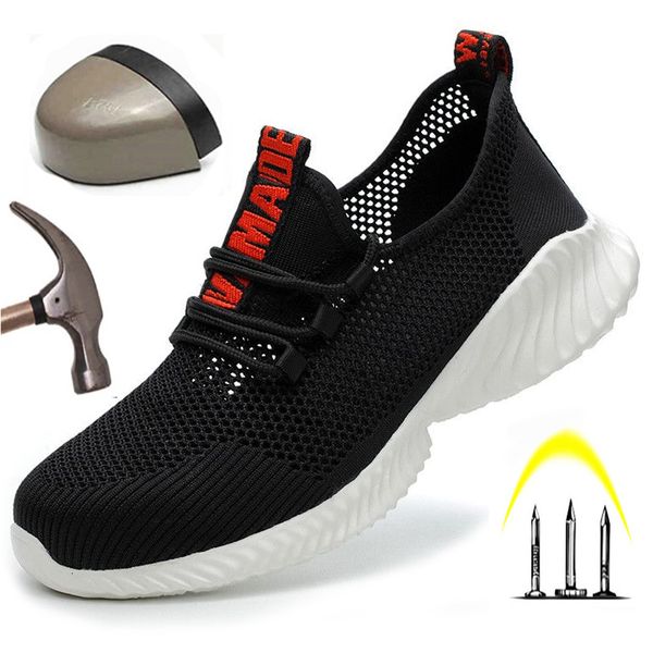 dress shoes work boots breathable safety mens lightweight summer antismashing piercing sandals single mesh sneaker 3545 230725, Black
dress shoes work boots breathable safety mens lightweight summer antismashing piercing sandals single mesh sneaker 3545 230725, Black