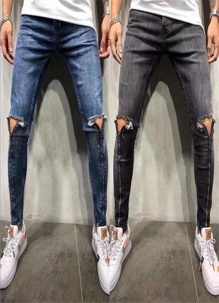 fashion men039s jeans hole ripped zipper high waist stretch skinny denim trousers casual skinny pencil pants2933685, Blue
fashion men039s jeans hole ripped zipper high waist stretch skinny denim trousers casual skinny pencil pants2933685, Blue