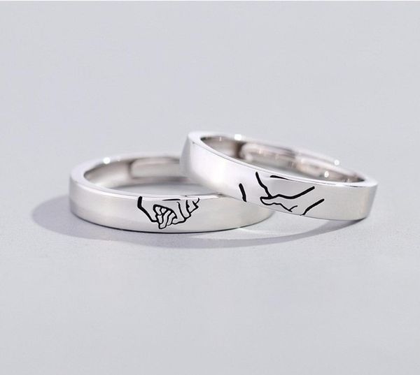 2020 new arrival couple rings silver hold your hand lovers open band rings for lovers friend jewelry gift7425788, Golden;silver
2020 new arrival couple rings silver hold your hand lovers open band rings for lovers friend jewelry gift7425788, Golden;silver