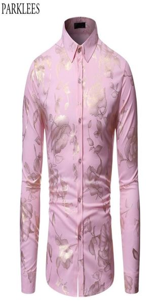 gold rose print pink shirt men stylish slim fit long sleeve mens dress shirts party wedding club social shirt chemise homme 2103237531560, White;black
gold rose print pink shirt men stylish slim fit long sleeve mens dress shirts party wedding club social shirt chemise homme 2103237531560, White;black