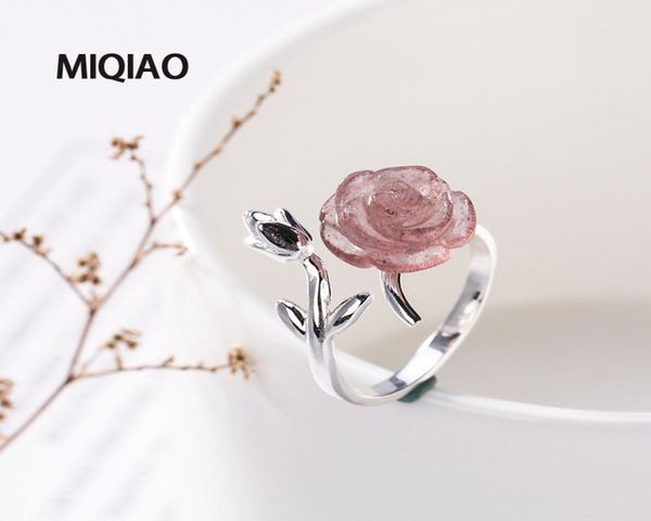 miqiao rose flower ring for women jewellery 925 sterling silver adjustable natural stone strawberry crystal female fashion1345362, Golden;silver
miqiao rose flower ring for women jewellery 925 sterling silver adjustable natural stone strawberry crystal female fashion1345362, Golden;silver