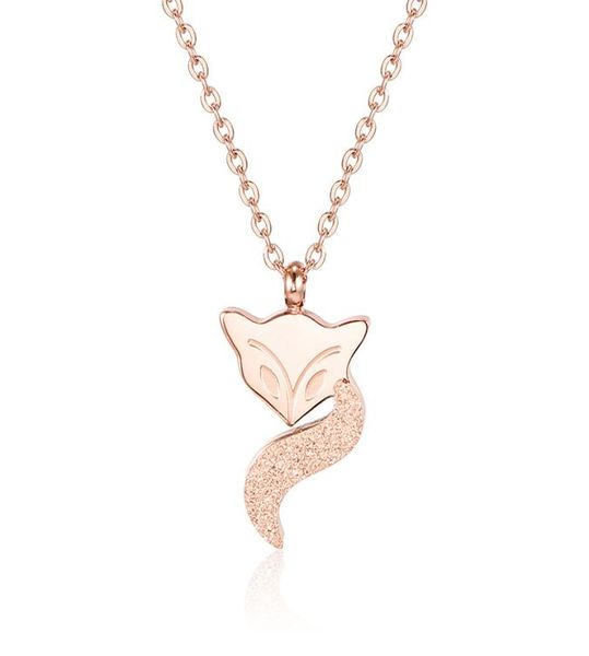 titanium steel frosted matt fox pendant clavicle chain choker necklace rose gold gift for women girls2466813, Silver
titanium steel frosted matt fox pendant clavicle chain choker necklace rose gold gift for women girls2466813, Silver