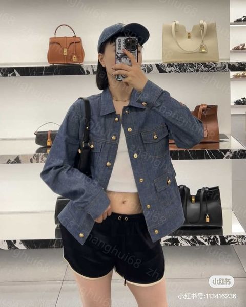 23ss womens jacket womens designer clothing imported cotton wash denim shirt jacket women clothes, Black;brown
23ss womens jacket womens designer clothing imported cotton wash denim shirt jacket women clothes, Black;brown