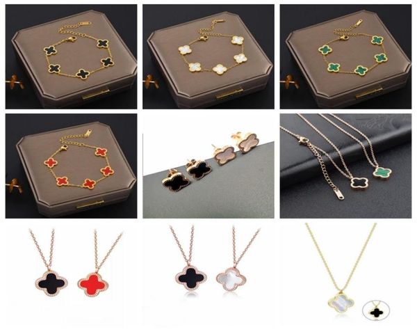 classic 18k rose gold plated clover pendant necklace charm bracelet earring5160452, Silver
classic 18k rose gold plated clover pendant necklace charm bracelet earring5160452, Silver