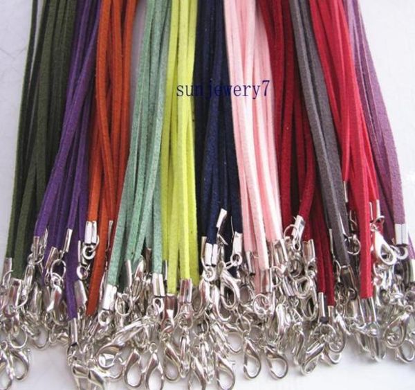 3mm 1820inch adjustable assorted color suede leather necklace cord with lobster clasp 200pieceslot9280702, White;red
3mm 1820inch adjustable assorted color suede leather necklace cord with lobster clasp 200pieceslot9280702, White;red