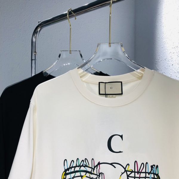 man's t-shirts designers short-sleeved cotton loose bottoming shirt tide men and women with couples, White;black
man's t-shirts designers short-sleeved cotton loose bottoming shirt tide men and women with couples, White;black