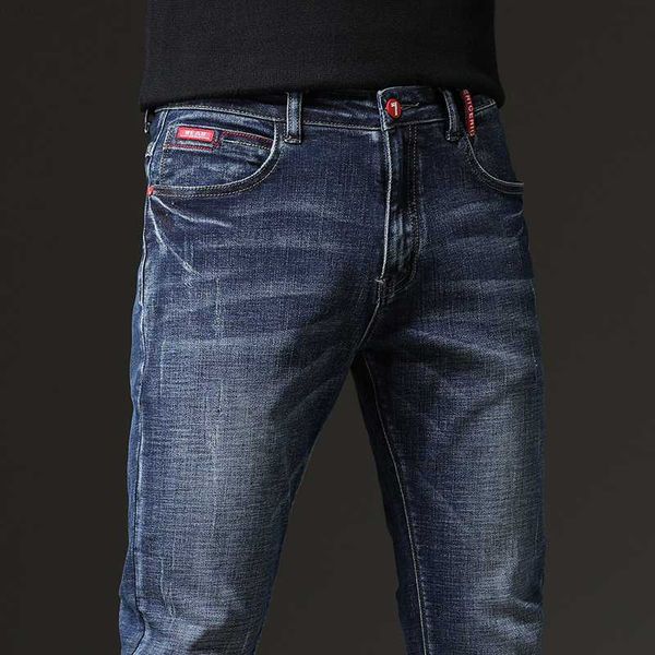 spring autumn men's blue solid color micro-elastic classic jeans men straight slim fashion denim trousers male 230316 l230726
spring autumn men's blue solid color micro-elastic classic jeans men straight slim fashion denim trousers male 230316 l230726