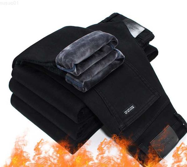 men's sulee brand trousers grey fleece men clothes black elasticity warm thinker winter jeans business casual male denim slim pants 210, Blue
men's sulee brand trousers grey fleece men clothes black elasticity warm thinker winter jeans business casual male denim slim pants 210, Blue