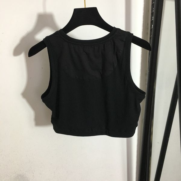 726 2023 autumn runway brand same style cardigan sweater sleeveless v neck fashion clothes womens 20223538, White;black
726 2023 autumn runway brand same style cardigan sweater sleeveless v neck fashion clothes womens 20223538, White;black