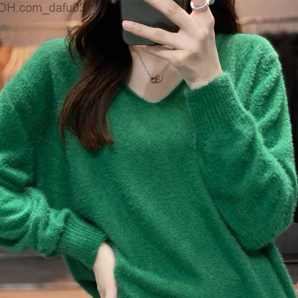 men's hoodies sweatshirts 2022 winter v-neck mink cashmere women's sweater loose pull mink women's winter sweater z230726, Black
men's hoodies sweatshirts 2022 winter v-neck mink cashmere women's sweater loose pull mink women's winter sweater z230726, Black