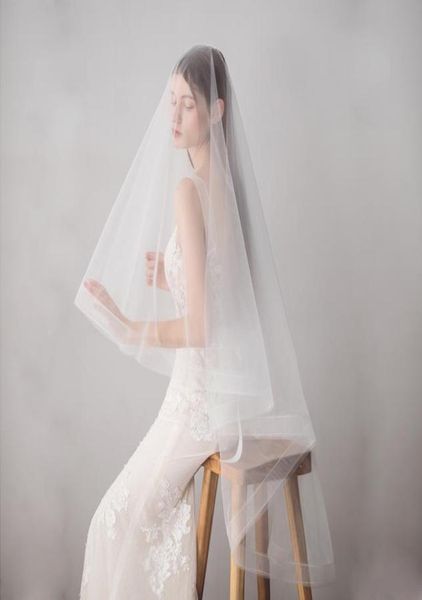 bridal veils with ribbon edge two layers tulle elegant selling wedding veil fingertip length ivory bwv6094293606, Black
bridal veils with ribbon edge two layers tulle elegant selling wedding veil fingertip length ivory bwv6094293606, Black