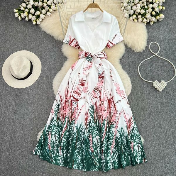 luxury and luxurious polo neck tie up with waistband ink print a-line large swing dress elegant long skirt, Black;gray
luxury and luxurious polo neck tie up with waistband ink print a-line large swing dress elegant long skirt, Black;gray