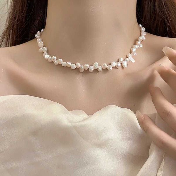pearl necklace bracelet for women s925 silver natural baroque pearl necklace french vintage light luxury simple neckchain
pearl necklace bracelet for women s925 silver natural baroque pearl necklace french vintage light luxury simple neckchain