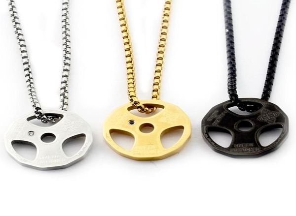stainless steel fitness necklace cool weight plate pendant barbell dumbbell weightlifting bodybuilding sports jewelry6148665, Silver
stainless steel fitness necklace cool weight plate pendant barbell dumbbell weightlifting bodybuilding sports jewelry6148665, Silver