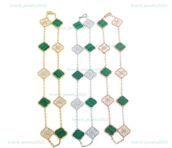 luxury 10 flower crystal choker classic fourleaf clover necklace designer jewelry natural stone 18k gold plated neck8809896, Golden;silver
luxury 10 flower crystal choker classic fourleaf clover necklace designer jewelry natural stone 18k gold plated neck8809896, Golden;silver