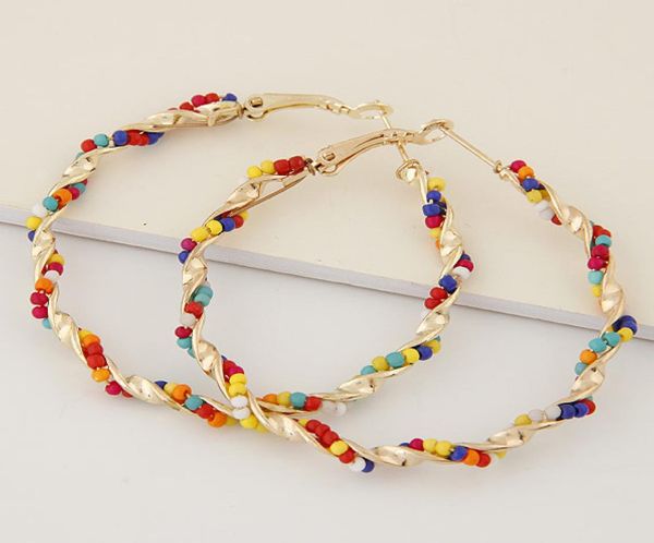 bohemia studs beads colorful womens hoop statement earrings fashion jewelry big round earring 50mm3561368, Golden;silver
bohemia studs beads colorful womens hoop statement earrings fashion jewelry big round earring 50mm3561368, Golden;silver