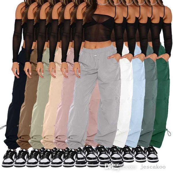 womens pants loose strap multi bag straight tube elastic drawstring 2023 designer sports leggings fashion cargo pants xs-xl, Black;white
womens pants loose strap multi bag straight tube elastic drawstring 2023 designer sports leggings fashion cargo pants xs-xl, Black;white