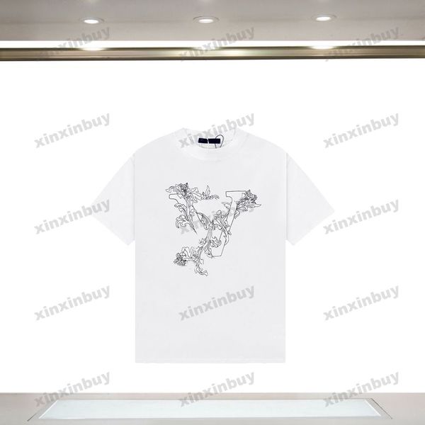 xinxinbuy men designer knitted tee t shirt 23ss paris flower letter embroidery short sleeve cotton women black white xs-l, Black;brown
xinxinbuy men designer knitted tee t shirt 23ss paris flower letter embroidery short sleeve cotton women black white xs-l, Black;brown