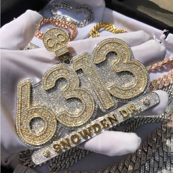 fashion hip hop pendant bling luxury iced out vvs moissanite number pendant s925 pendant, Silver
fashion hip hop pendant bling luxury iced out vvs moissanite number pendant s925 pendant, Silver