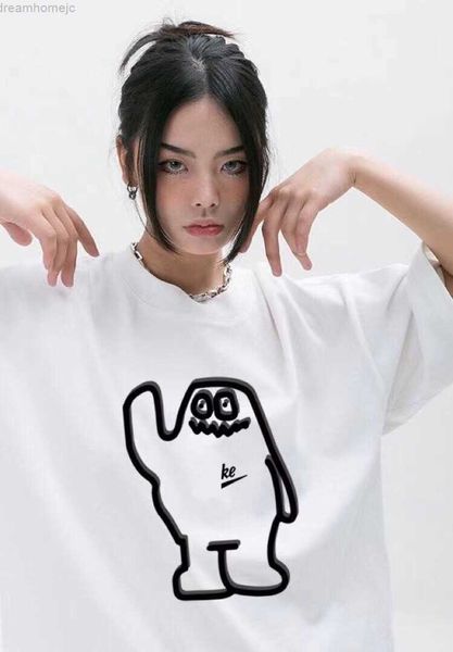 the new t-shirt women streetwear anime summer tee girl clothing short sleeve cotton loose t shirt couple n-8, White
the new t-shirt women streetwear anime summer tee girl clothing short sleeve cotton loose t shirt couple n-8, White