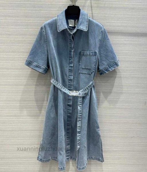 classic denim dresses lady letters dress summer short sleeved skirts single breasted long skirt with belt zzbh, White;black
classic denim dresses lady letters dress summer short sleeved skirts single breasted long skirt with belt zzbh, White;black