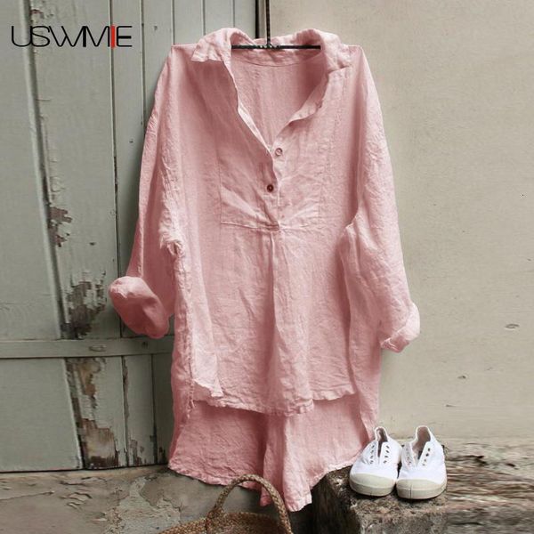 womens blouses shirts and casual outwear pure color comfort turndown collar long sleeve plus size women irregular hem shirt 230726, White
womens blouses shirts and casual outwear pure color comfort turndown collar long sleeve plus size women irregular hem shirt 230726, White