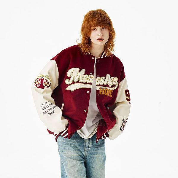 womens jackets letter embroidery coat women jacket high street vintage contrast stitching for clothing loose casual 230726, Black;brown
womens jackets letter embroidery coat women jacket high street vintage contrast stitching for clothing loose casual 230726, Black;brown